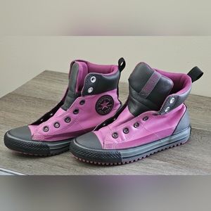 Girls Converse Asphalt High Tops Pink Size 2
